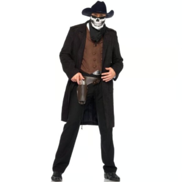 Reaper Cowboy 4 Pc. Cosplay Halloween Costume By Leg Avenue - New Med/large - Picture 1 of 3